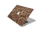 Golden Brown Paisley Pattern Skin for the 13 Inch Apple MacBook Air Top Lid and Bottom Decal Sticker