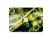 Lime Green Floating Bubbles In Midnight Sky Skin 13 Inch Apple MacBook Without Retina Display Complete Coverage Top Bottom Inside Decal Sticker