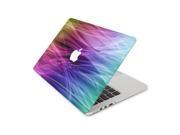 Rainbow Waves Entwined With One Another Skin 13 Inch Apple MacBook Without Retina Display Complete Coverage Top Bottom Inside Decal Sticker