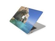 Rock Caves On Crystal Blue Ocean Skin for the 12 Inch Apple MacBook Top Lid Only Decal Sticker