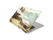 Deserted Lost Island Rowboat Skin for the 11 Inch Apple MacBook Air Top Lid Only Decal Sticker