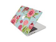 Lady Bug Red Flower Petal Skin 15 Inch Apple MacBook Pro Without Retina Display Top Lid and Bottom Decal Sticker