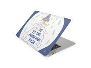 I Love You To The Moon and Back Blue Rocket Takeoff Skin for the 12 Inch Apple MacBook Top Lid and Bottom Decal Sticker