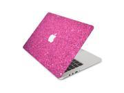 Bright Pink Glitter Print Skin 13 Inch Apple MacBook With Retina Display Complete Coverage Top Bottom Inside Decal Sticker