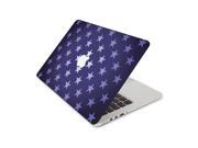White Stars With Royal Blue Background Skin 15 Inch Apple MacBook Without Retina Display Complete Coverage Top Bottom Inside Decal Sticker