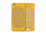 Follow Your Heart and Dream Yellow With Vines Skin for the Apple iPhone 6S Plus