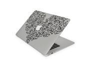 Black Heart Shaped Twig Swirl Skin 13 Inch Apple MacBook Air Complete Coverage Top Bottom Inside Decal Sticker