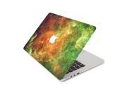 Green and Orange Heavenly Spectrum Skin 15 Inch Apple MacBook With Retina Display Complete Coverage Top Bottom Inside Decal Sticker