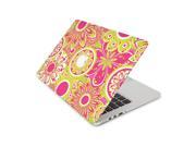 Purple and Green Floral Sunburst Skin 13 Inch Apple MacBook Pro With Retina Display Top Lid Only Decal Sticker