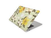 Yellow and White Flower Skin for the 12 Inch Apple MacBook Top Lid and Bottom Decal Sticker
