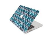 Blue and Teal Diamond Pattern Skin 15 Inch Apple MacBook Pro With Retina Display Top Lid Only Decal Sticker
