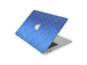 Blue Textured Crosshatch Skin for the 12 Inch Apple MacBook Top Lid and Bottom Decal Sticker