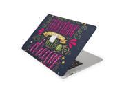 Navy Pink Yellow Green Everything Starts With A Dream Skin for the 13 Inch Apple MacBook Air Top Lid and Bottom Decal Sticker
