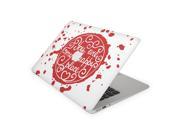Red You Are My Happy Place Skin for the 11 Inch Apple MacBook Air Top Lid and Bottom Decal Sticker