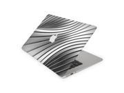 Black and White Metal Skin for the 13 Inch Apple MacBook Air Top Lid Only Decal Sticker