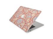 Orange and Sky Blue Paisley Pattern Skin 13 Inch Apple MacBook Air Complete Coverage Top Bottom Inside Decal Sticker