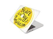 Start The Day With Inspiration Sunshine Yellow Skin 15 Inch Apple MacBook Pro Without Retina Display Top Lid Only Decal Sticker