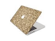 Bright Gold Glitter Print Skin 15 Inch Apple MacBook Pro Without Retina Display Top Lid and Bottom Decal Sticker