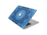 Blue Kaleidoscope Skin 12 Inch Apple MacBook Complete Coverage Top Bottom Inside Decal Sticker