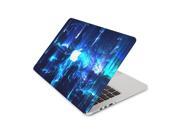 Crashing Neon Waves In Ocean Blue Skin 13 Inch Apple MacBook Pro With Retina Display Top Lid and Bottom Decal Sticker