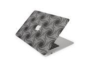 Black and White Stairs Kaleidoscope Skin 12 Inch Apple MacBook Complete Coverage Top Bottom Inside Decal Sticker