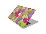 Neon and Purple Floral Overlay Skin for the 12 Inch Apple MacBook Top Lid Only Decal Sticker