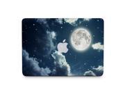 Cloudy Night Sky With a Full Moon Skin for the 11 Inch Apple MacBook Air Top Lid and Bottom Decal Sticker
