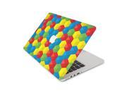 Red Yellow Blue Green Hexagon Pattern Skin 15 Inch Apple MacBook Pro With Retina Display Top Lid Only Decal Sticker