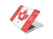 Canadian Flag With Broken Gray Pigments Skin 15 Inch Apple MacBook Pro With Retina Display Top Lid and Bottom Decal Sticker