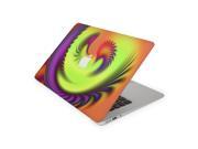 Pointed Feathered Lines Raging Into Green Abyss Skin for the 12 Inch Apple MacBook Top Lid Only Decal Sticker