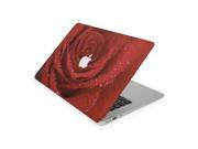 Vibrant Red Rose Raindrop Skin for the 12 Inch Apple MacBook Top Lid Only Decal Sticker