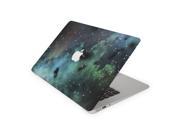 Crescent Moonscape with Aqua Starburst Skin for the 11 Inch Apple MacBook Air Top Lid and Bottom Decal Sticker
