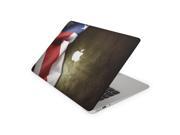 American Flag Folded On Brown Crumbled Paper Skin for the 12 Inch Apple MacBook Top Lid Only Decal Sticker