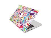 Rainbow Swirling Circles Skin 15 Inch Apple MacBook Pro With Retina Display Top Lid Only Decal Sticker