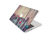 Worn Paint Brush Collection Skin 15 Inch Apple MacBook Pro With Retina Display Top Lid and Bottom Decal Sticker