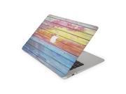 Faded Water Colored Wood Slates Skin for the 12 Inch Apple MacBook Top Lid and Bottom Decal Sticker