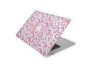 Pink Cake Paisley Skin 12 Inch Apple MacBook Complete Coverage Top Bottom Inside Decal Sticker
