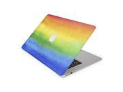 Rainbow Water Colored Paper Skin for the 12 Inch Apple MacBook Top Lid and Bottom Decal Sticker