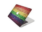 Rainbow Brick Wall Skin 15 Inch Apple MacBook Without Retina Display Complete Coverage Top Bottom Inside Decal Sticker
