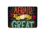 Dont Be Afraid To Be Great Black Out With Color Pop Skin 15 Inch Apple MacBook Pro With Retina Display Top Lid Only Decal Sticker