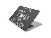 Do All Things With Love Chalkboard Skin 13 Inch Apple MacBook Air Complete Coverage Top Bottom Inside Decal Sticker