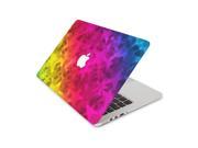 Rainbow Overlapping Stars Skin 15 Inch Apple MacBook With Retina Display Complete Coverage Top Bottom Inside Decal Sticker