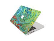 Multicolored Neon Paint Swirls Skin 15 Inch Apple MacBook Without Retina Display Complete Coverage Top Bottom Inside Decal Sticker