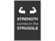 OC16090911 STRENGTH COMES FROM STRUGGLES poster 20 * 30 inches