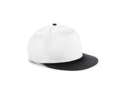 Beechfield Youth Snapback Cap BB615 White Black One Size