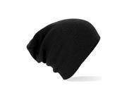 Beechfield Slouch Beanie Hat Black O S B461