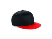 Beechfield Youth Snapback Cap BB615 Black Bright Red One Size