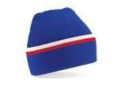 Beechfield Teamwear Beanie B471 Bright Royal Cla Red Whi O S