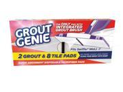 Grout Genie Grout and Tile Cleaning Pad for Swiffer Wet Jet With Affixed Grout Cleaner Brush