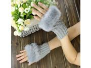 Long Fingerless Knit Gloves 2 Pack